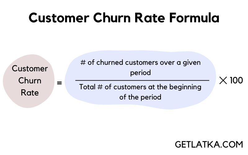 customer churn formula